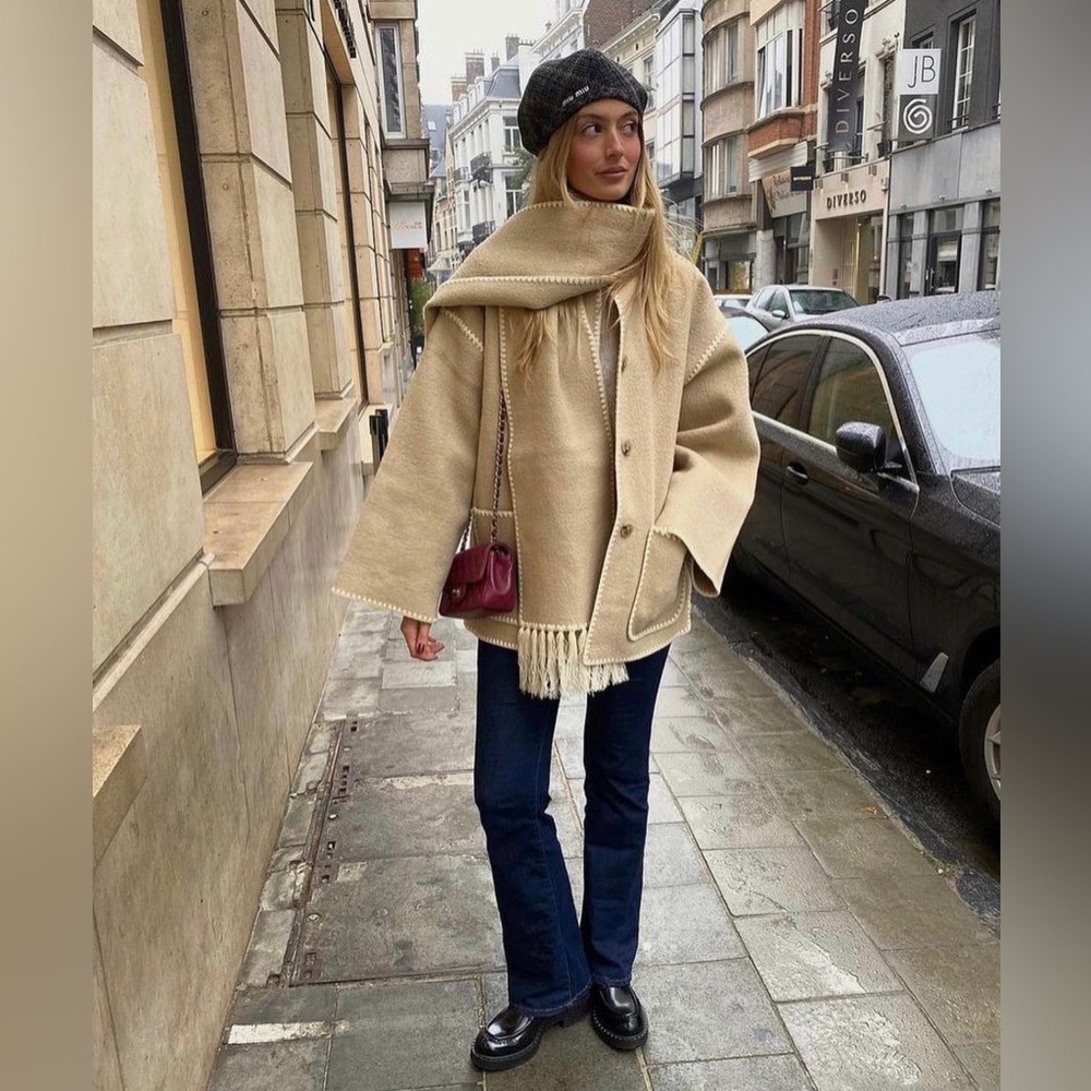 Toteme Scarf Jacket in Harvest